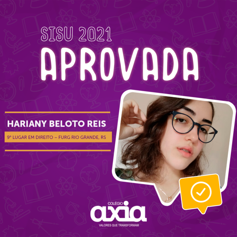 Read more about the article Hariany Beloto Reis – 9º Direito FURG