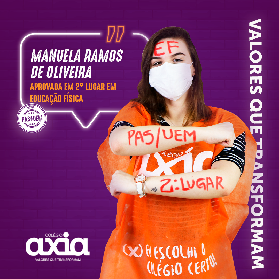 Read more about the article Manuela Ramos De Oliveira – 2º Educação Física UEM