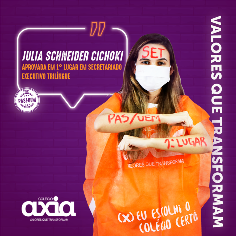 Read more about the article Julia Schneider Cichoki – 1º Secretariado Executivo Trilíngue UEM