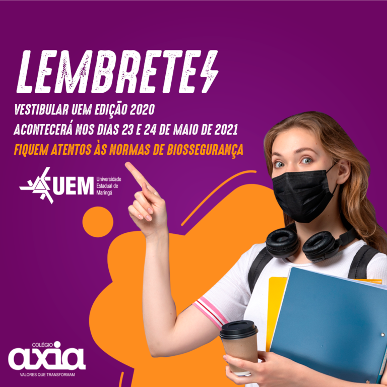 Read more about the article #LEMBRETE Vestibular UEM Edição 2020