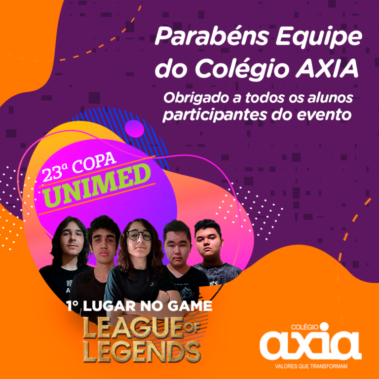 Read more about the article 23ª COPA UNIMED – Conquistamos o 1º lugar na modalidade em grupo do game LOL – League Of Leagends