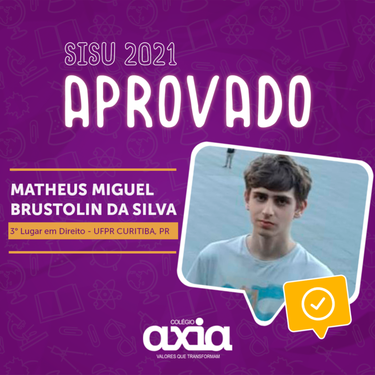 Matheus Miguel Brustolin Da Silva – 3º Direito UFPR