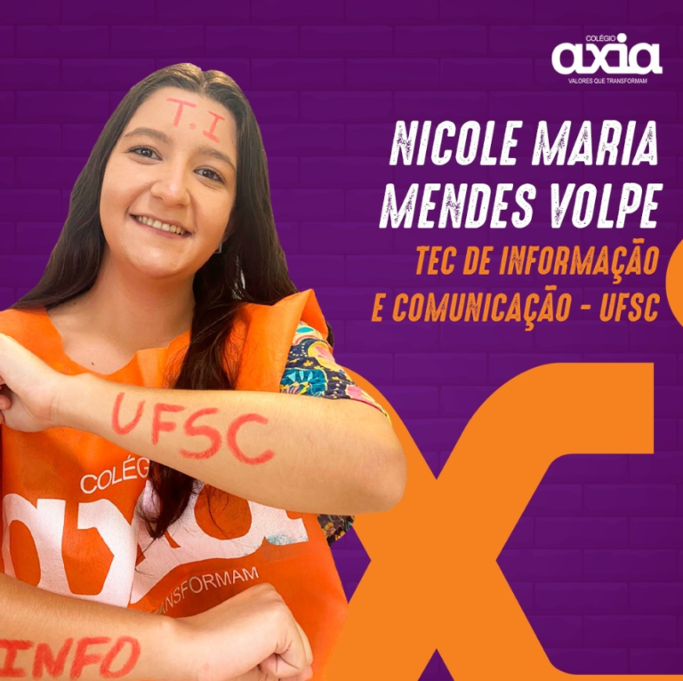 Read more about the article Nicole Maria Mendes Volpe – Tec de informação e comunicação – UFSC
