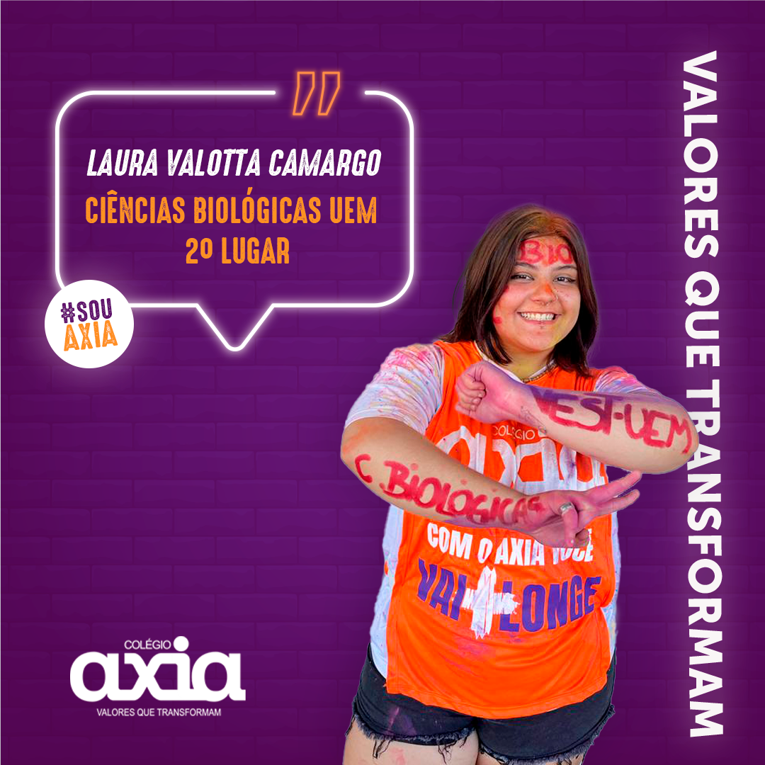 Read more about the article Laura Valotta Camargo – Ciências Biológicas – 2° LUGAR UEM